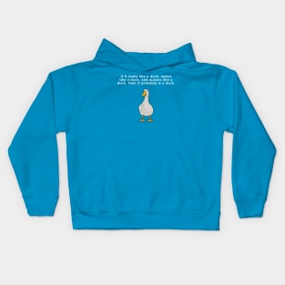 Looks like a duck Kids Hoodie